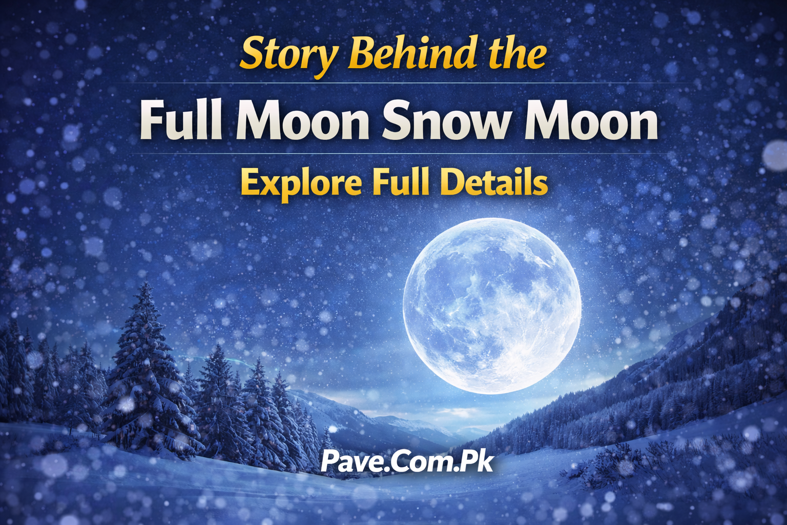 What is Story Behind Full Moon Snow Moon – Explore Full Details