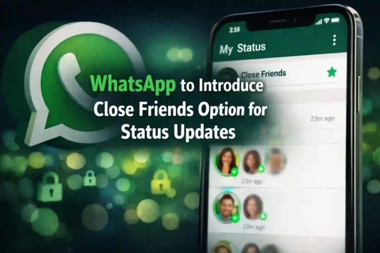 WhatsApp to Introduce Close Friends Option for Status Updates