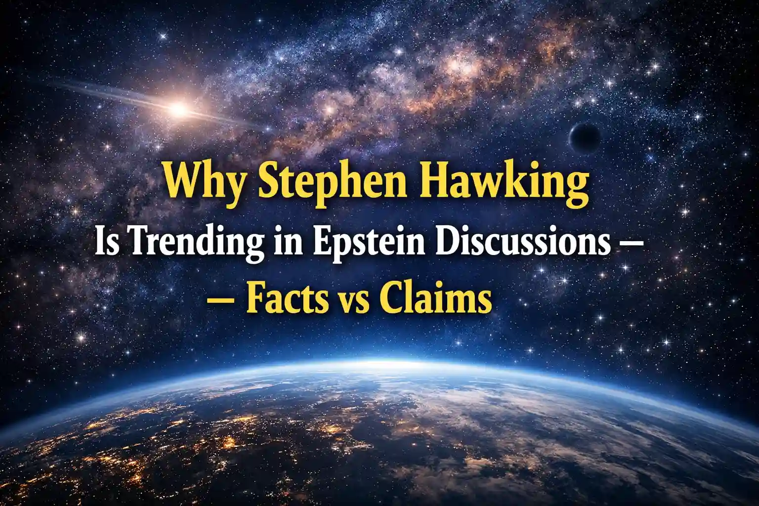 Why Stephen Hawking Is Trending in Epstein Discussions – Facts vs Claims