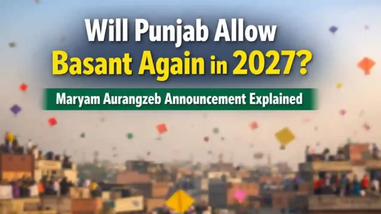 Will Punjab Allow Basant Again in 2027 Maryam Aurangzeb Announcement Explained