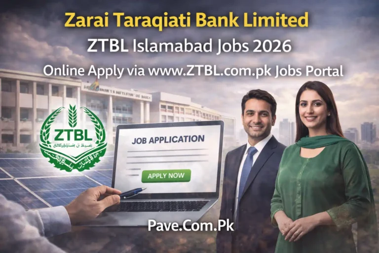 Zarai Taraqiati Bank Limited ZTBL Islamabad Jobs 2026 Online Apply via www ZTBL com pk Jobs Portal