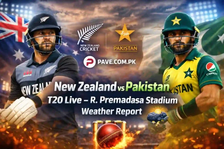 New Zealand vs Pakistan T20 Live – R. Premadasa Stadium Weather Report