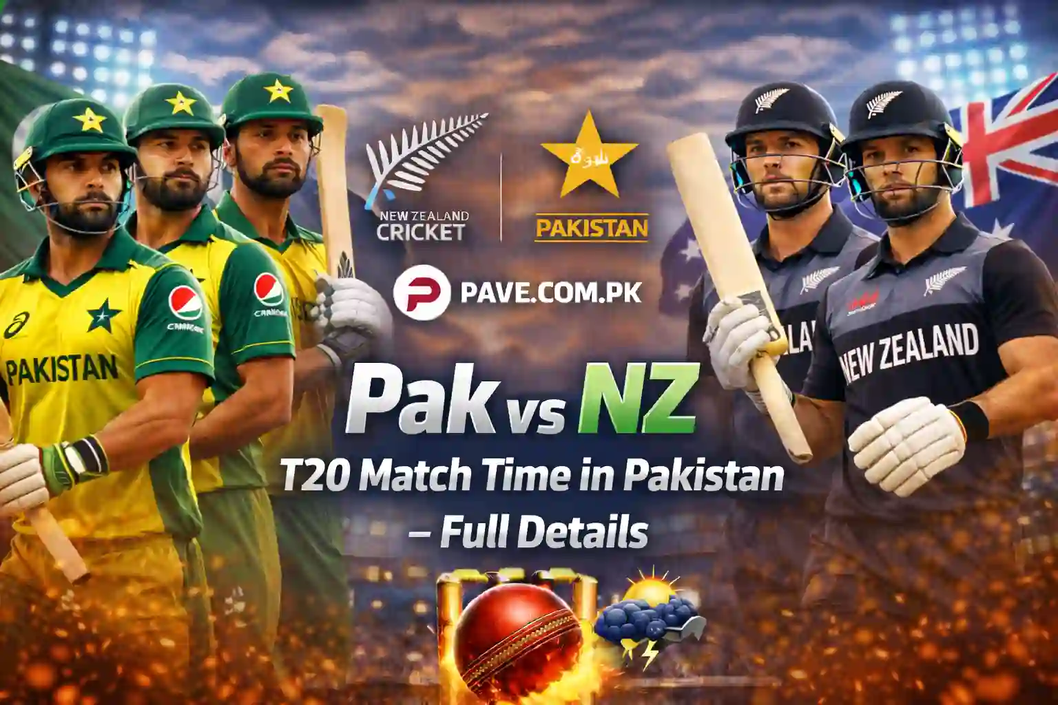 Pak vs NZ T20 Match Time in Pakistan – Full Details 1 Pak vs NZ T20 Match Time in Pakistan – Full Details