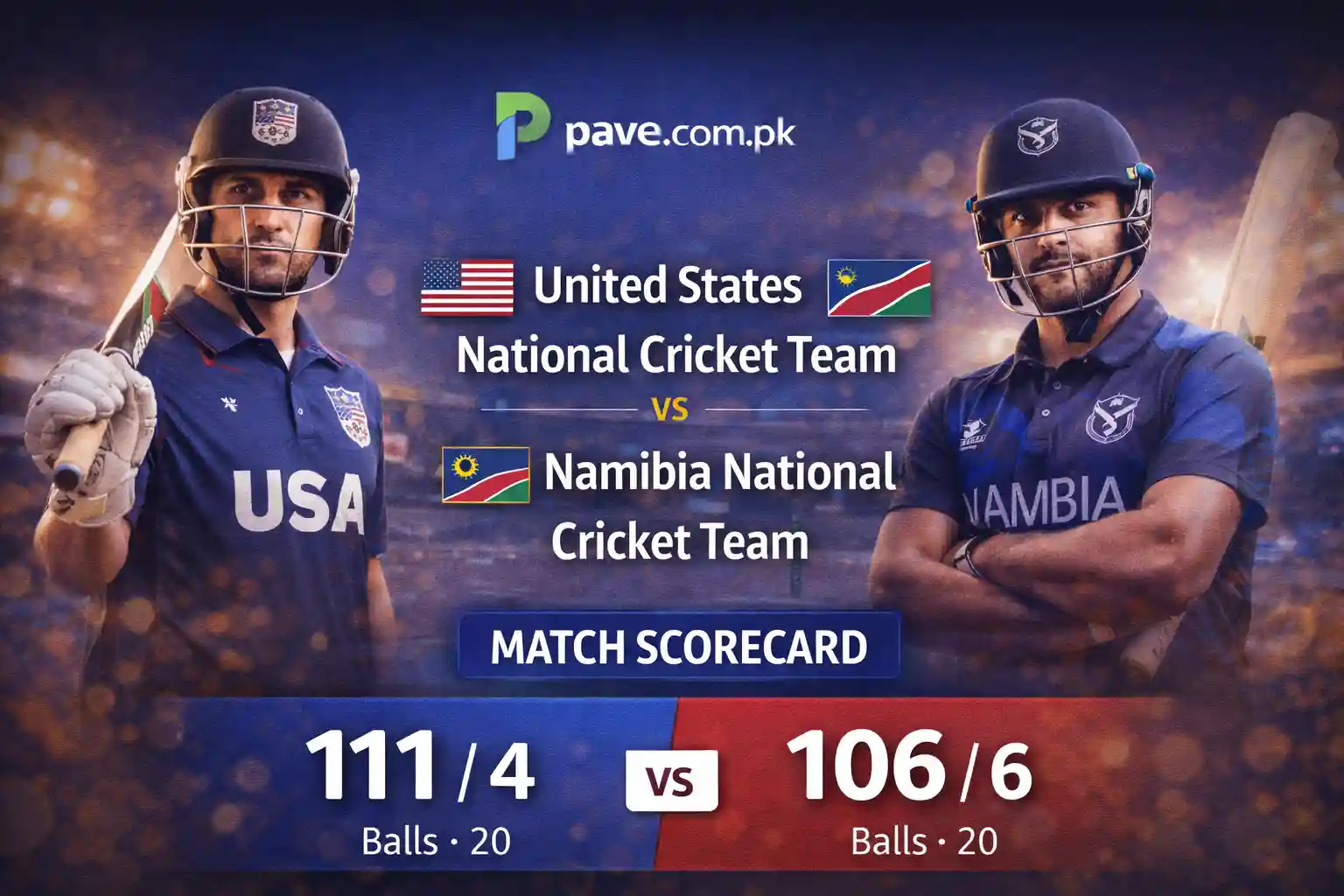 United States National Cricket Team vs Namibia National Cricket Team Match Scorecard