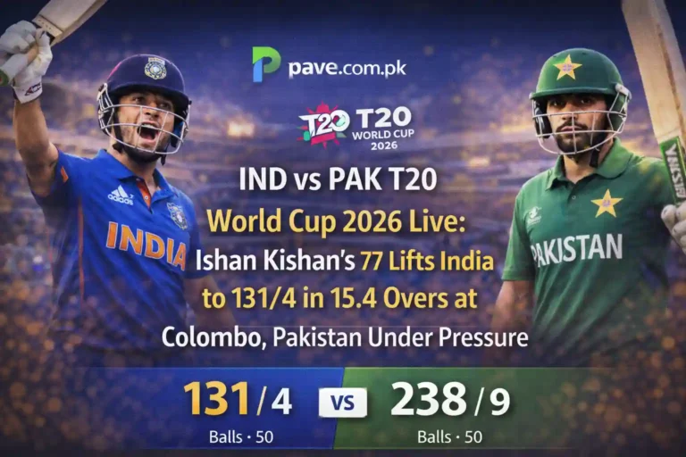 IND vs PAK T20 World Cup 2026 Live: Ishan Kishan’s 77 Lifts India to 131/4 in 15.4 Overs at Colombo, Pakistan Under Pressure 8 IND vs PAK T20 World Cup 2026 Live: Ishan Kishan’s 77 Lifts India to 131/4 in 15.4 Overs at Colombo, Pakistan Under Pressure