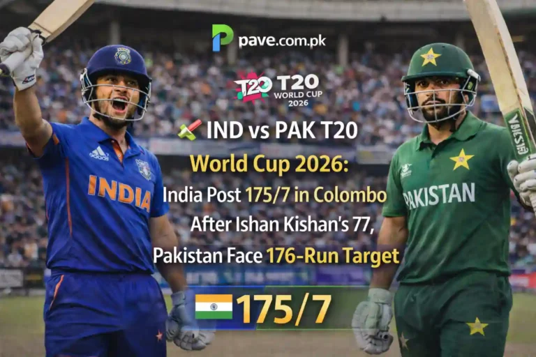 🏏 IND vs PAK T20 World Cup 2026 Live: Pakistan 9/2 in 1.4 Overs While Chasing 176 in Colombo, India Firmly on Top