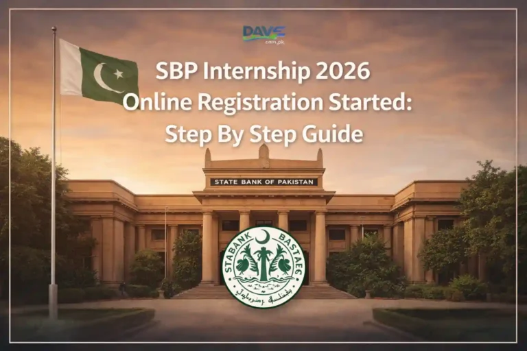 SBP Internship 2026 Online Registration Started: Step By Step Guide