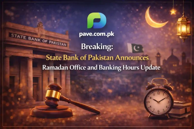 Breaking:State Bank of Pakistan Announces Ramadan Office and Banking Hours Update 2026