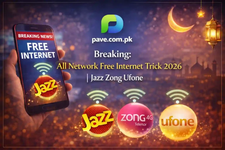 Breaking: All Network Free Internet Trick 2026 | Jazz Zong Ufone