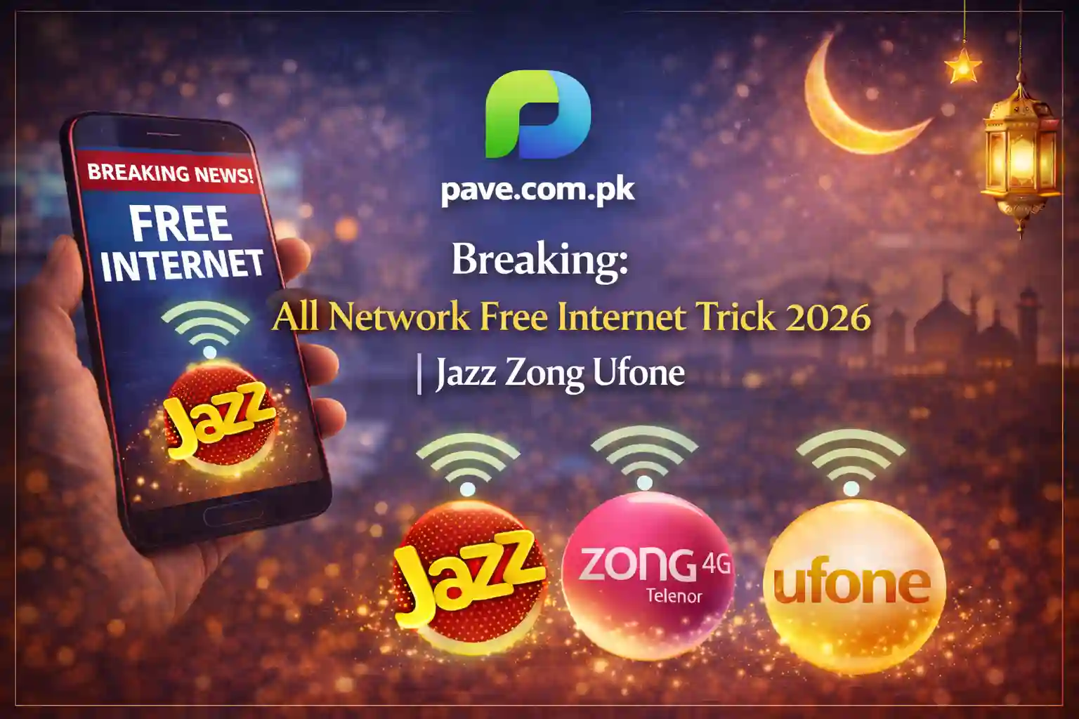 Breaking: All Network Free Internet Trick 2026 | Jazz Zong Ufone