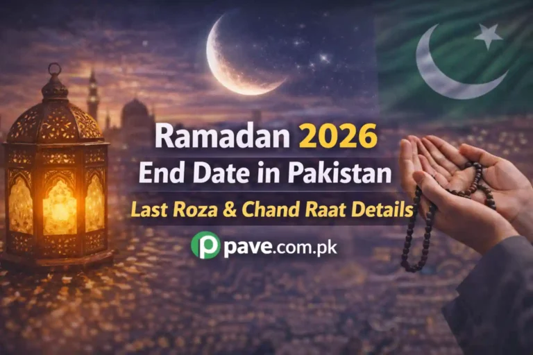 Ramadan 2026 End Date in Pakistan – Last Roza & Chand Raat Details 7 Ramadan 2026 End Date in Pakistan – Last Roza & Chand Raat Details