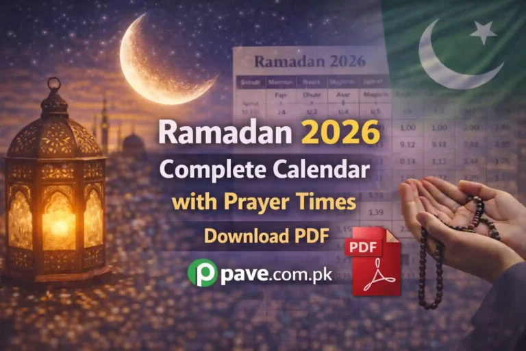 Ramadan 2026 Complete Calendar with Prayer Times – Download PDF 4 Ramadan 2026 Complete Calendar with Prayer Times – Download PDF