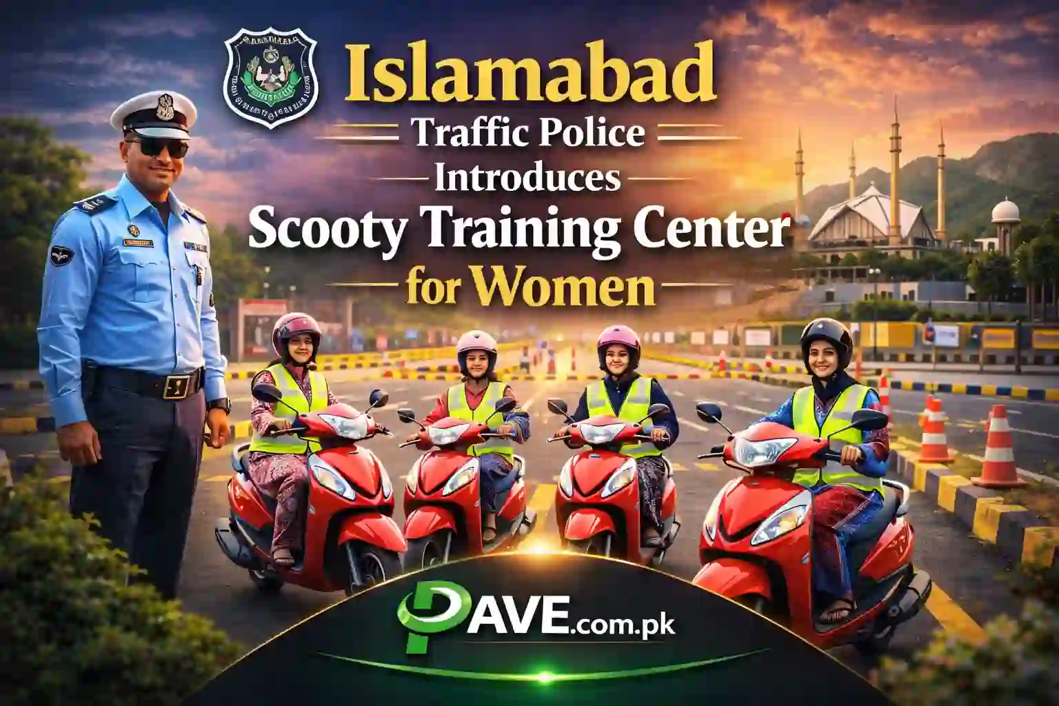 Islamabad Traffic Police Introduces Scooty Training Center for Women