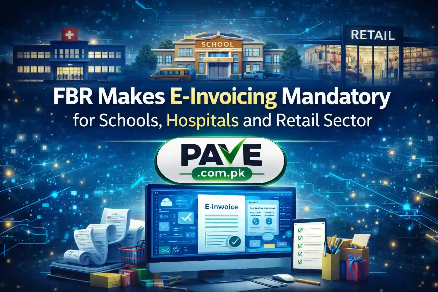 FBR Makes E-Invoicing Mandatory for Schools, Hospitals and Retail Sector