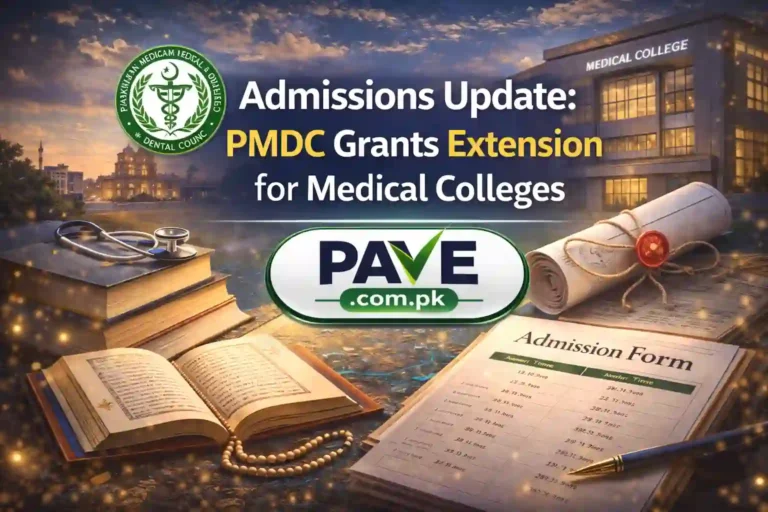 Admissions Update: PMDC Grants Extension for Medical Colleges