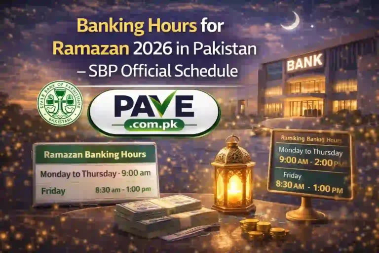 Banking Hours for Ramazan 2026 in Pakistan – SBP Official Schedule