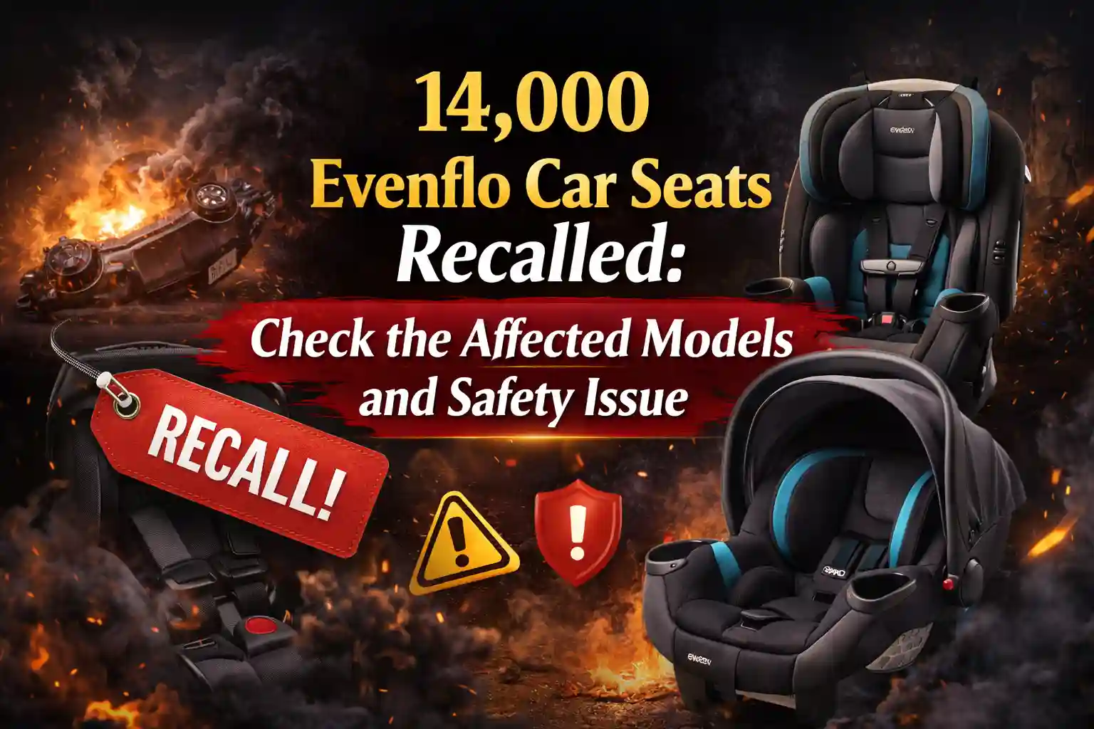 14,000 Evenflo Car Seats Recalled: Check the Affected Models and Safety Issue 1 14,000 Evenflo Car Seats Recalled Check the Affected Models and Safety Issue
