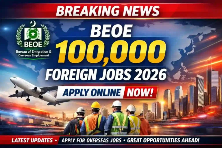 BEOE 100,000 Foreign Jobs 2026 Apply Online