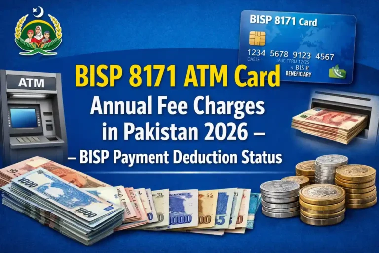 BISP 8171 ATM Card Annual Fee Charges in Pakistan 2026