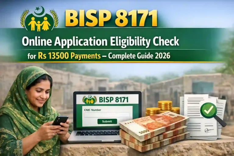 BISP 8171 Online Application Eligibility Check for Rs 13500 Payments