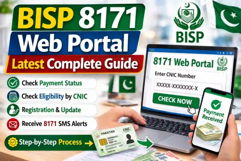 BISP 8171 Web Portal Latest Complete Guide | How to Check Payment By CNIC Online 5 BISP 8171 Web Portal CNIC Check & Payment Status 2026