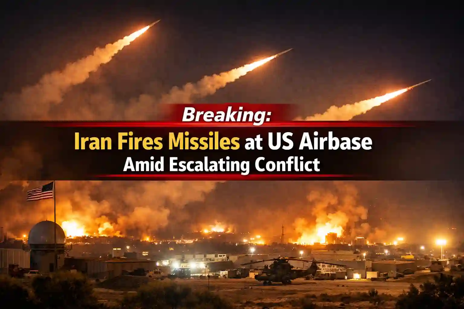 Breaking: Iran Fires Missiles at US Airbase Amid Escalating Conflict 1 Breaking Iran Fires Missiles at US Airbase Amid Escalating Conflict