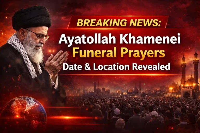 Breaking News Ayatollah Khamenei Funeral Prayers Date & Location Revealed