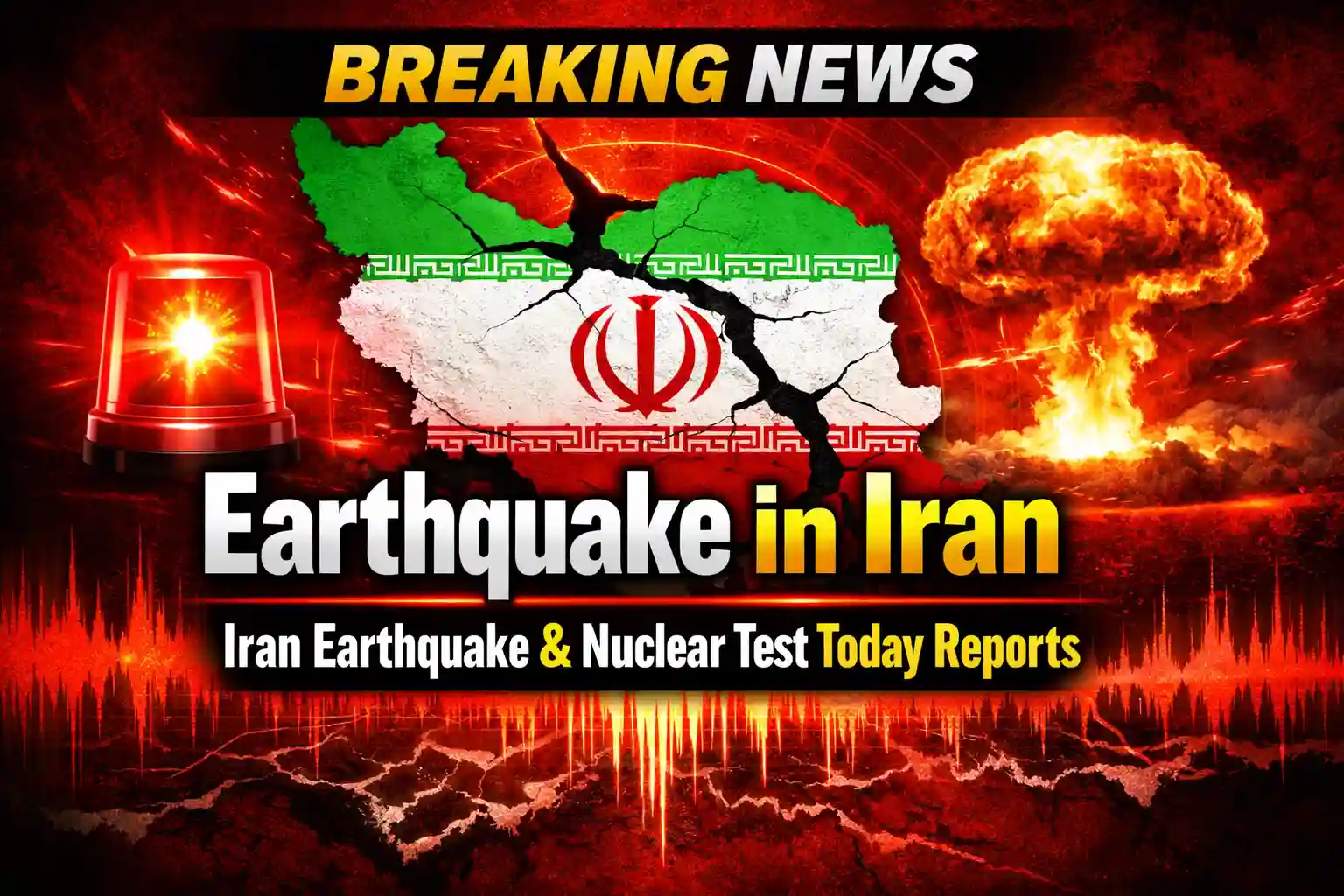 Breaking News Earthquake in Iran Iran Earthquake & Nuclear Test Today Reports