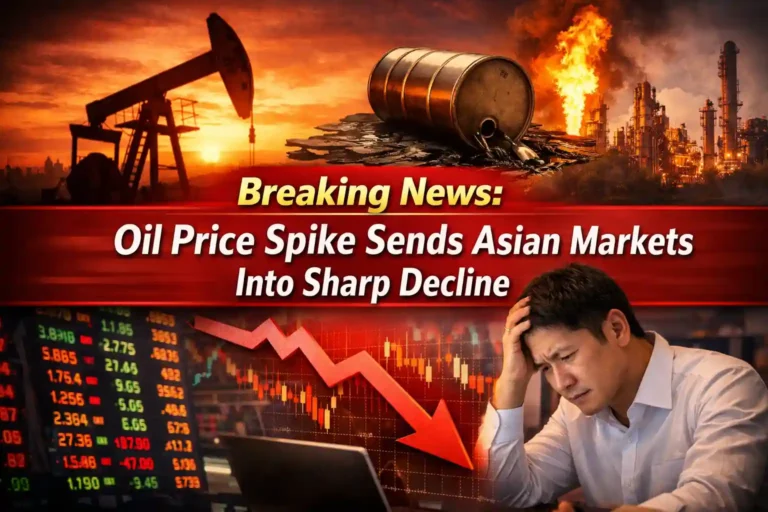 Breaking News Oil Price Spike Sends Asian Markets Into Sharp Decline