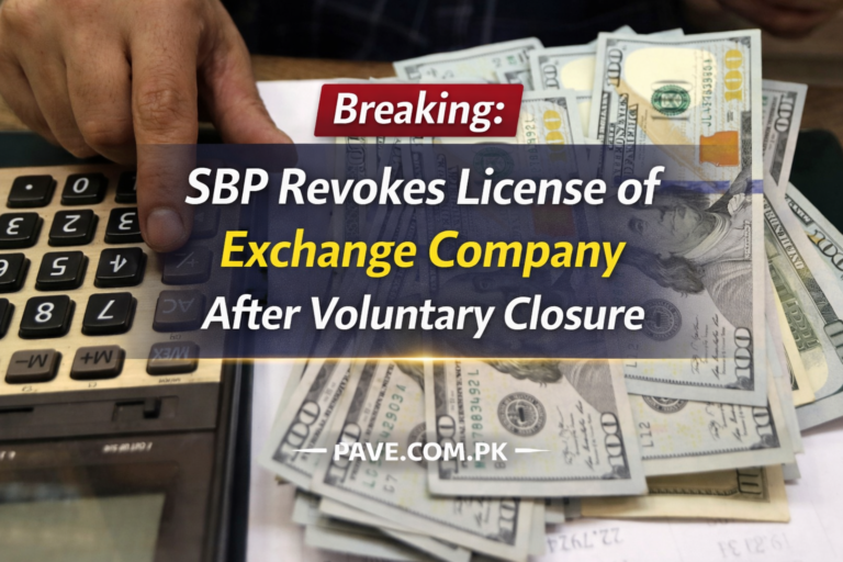 Breaking: SBP Revokes License of Exchange Company After Voluntary Closure 3 Breaking: SBP Revokes License of Exchange Company After Voluntary Closure