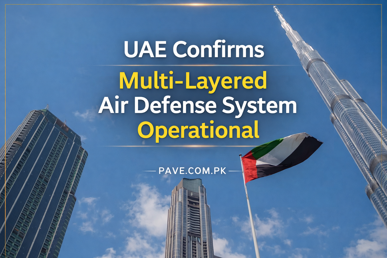 Breaking UAE Confirms Multi Layered Air Defense System Fully Operational