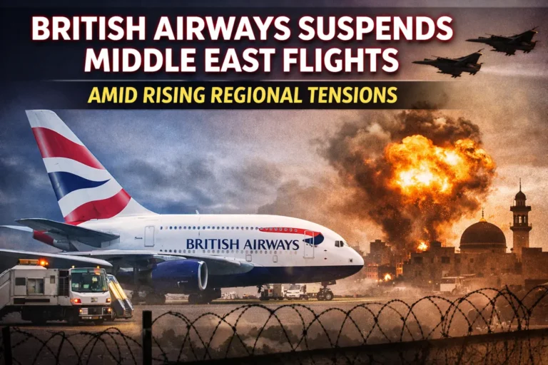 British Airways Suspends Middle East Flights Amid Rising Regional Tensions