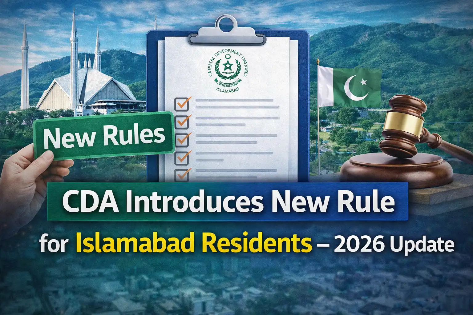 CDA Introduces New Rule for Islamabad Residents – 2026 Update