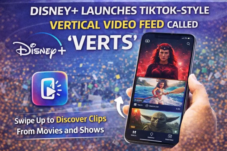 Disney+ Launches TikTok-Style Vertical Video Feed Called Verts