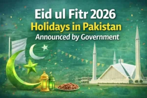 Eid ul Fitr 2026 Holidays in Pakistan Announced by Government