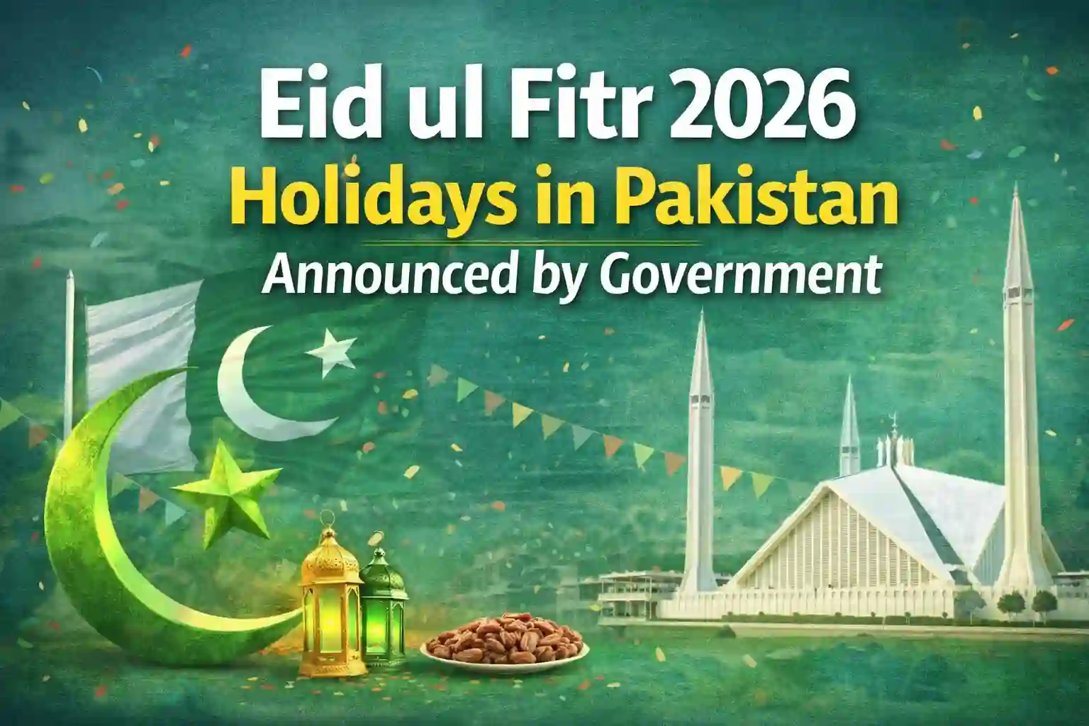 Eid ul Fitr 2026 Holidays in Pakistan Announced by Government