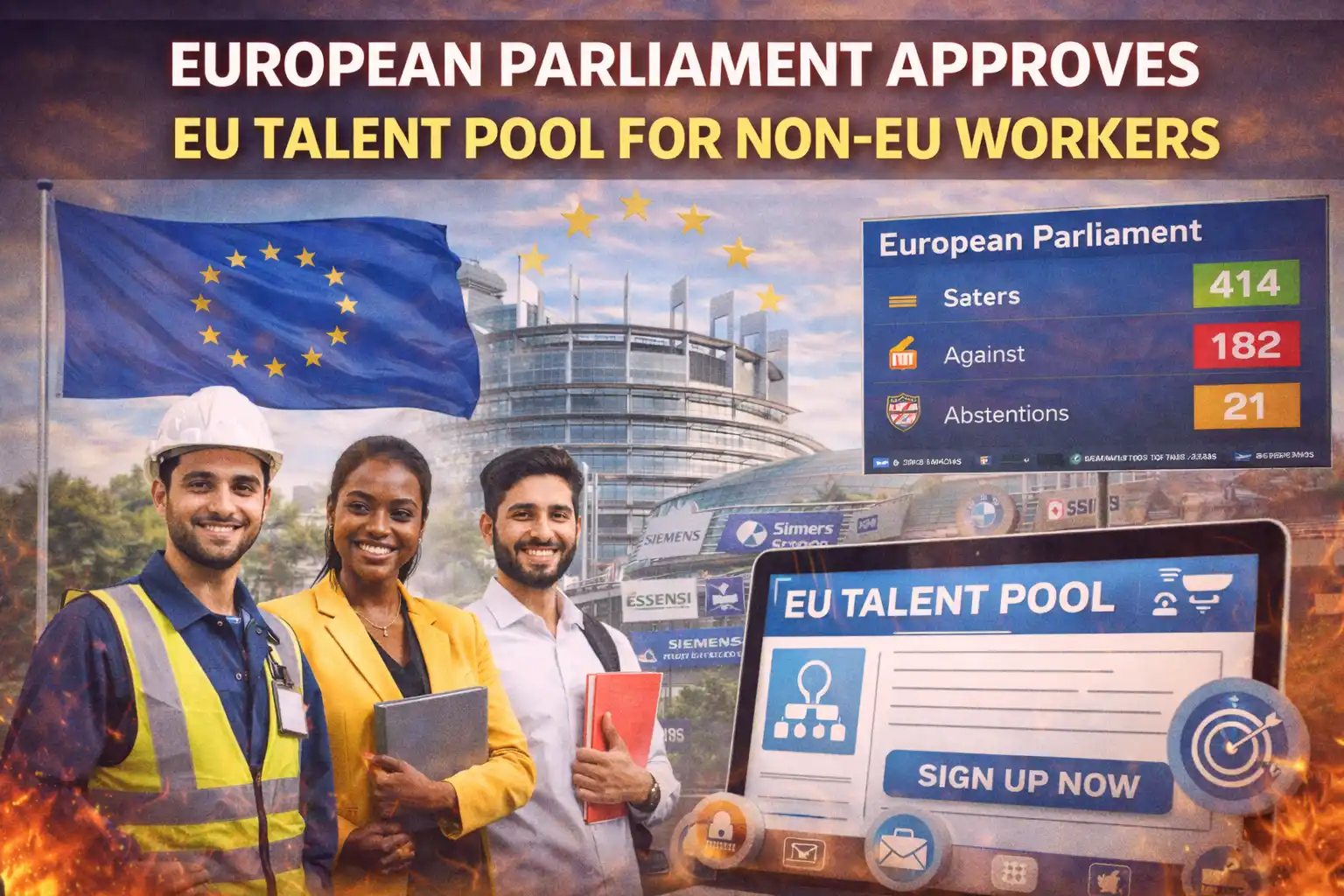 European Parliament Approves EU Talent Pool for Non-EU Workers