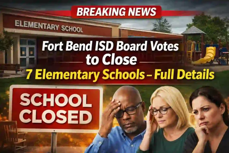 Fort Bend ISD Board Votes to Close 7 Elementary Schools – Full Details