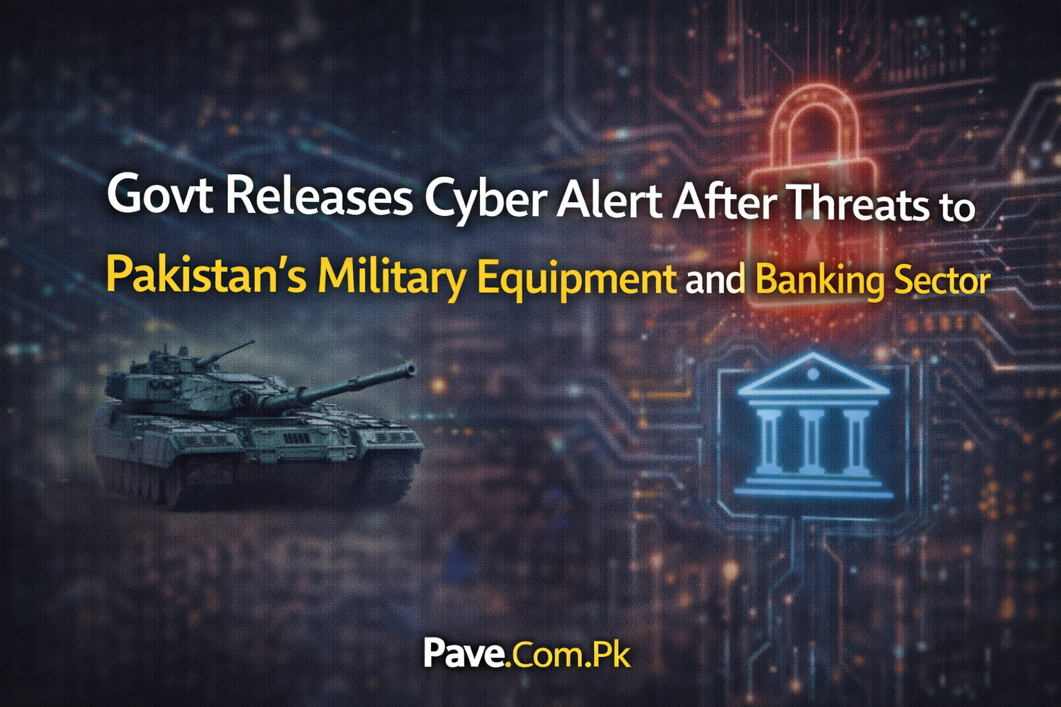Govt Releases Cyber Alert After Threats to Pakistans Military Equipment and Banking Sector
