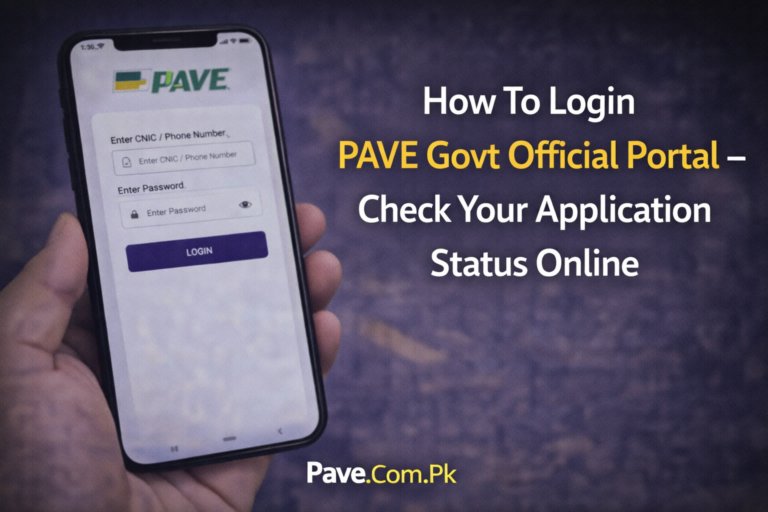How To Login PAVE Govt Official Portal – Check Your Application Status Online 7 How To Login PAVE Govt Official Portal – Check Your Application Status Online