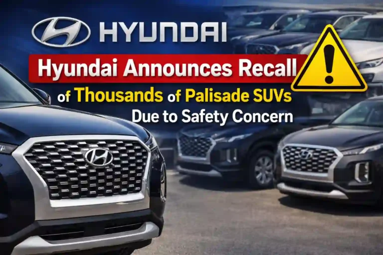 Hyundai Announces Recall of Thousands of Palisade SUVs Due to Safety Concern