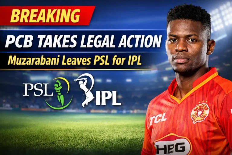 Islamabad United Signing Blessing Muzarabani Faces Legal Trouble After IPL Switch