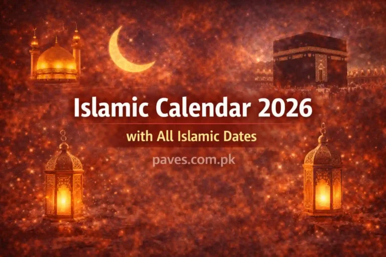Islamic Calendar 2026 with All Islamic Dates