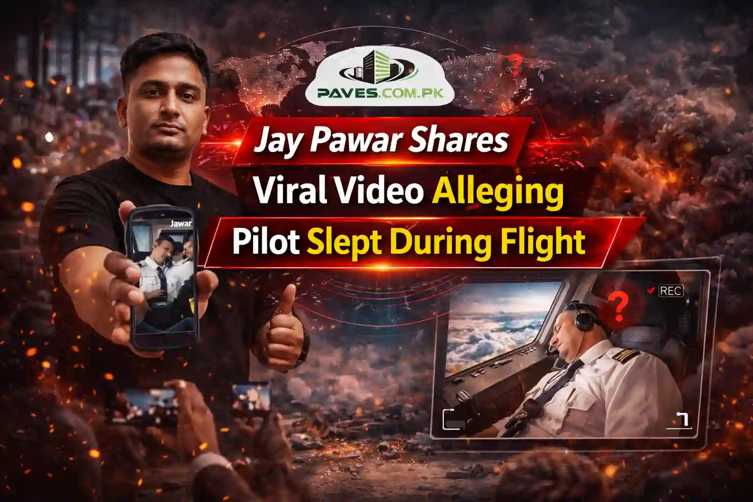Jay Pawar Shares Viral Video Alleging Pilot Slept During Flight