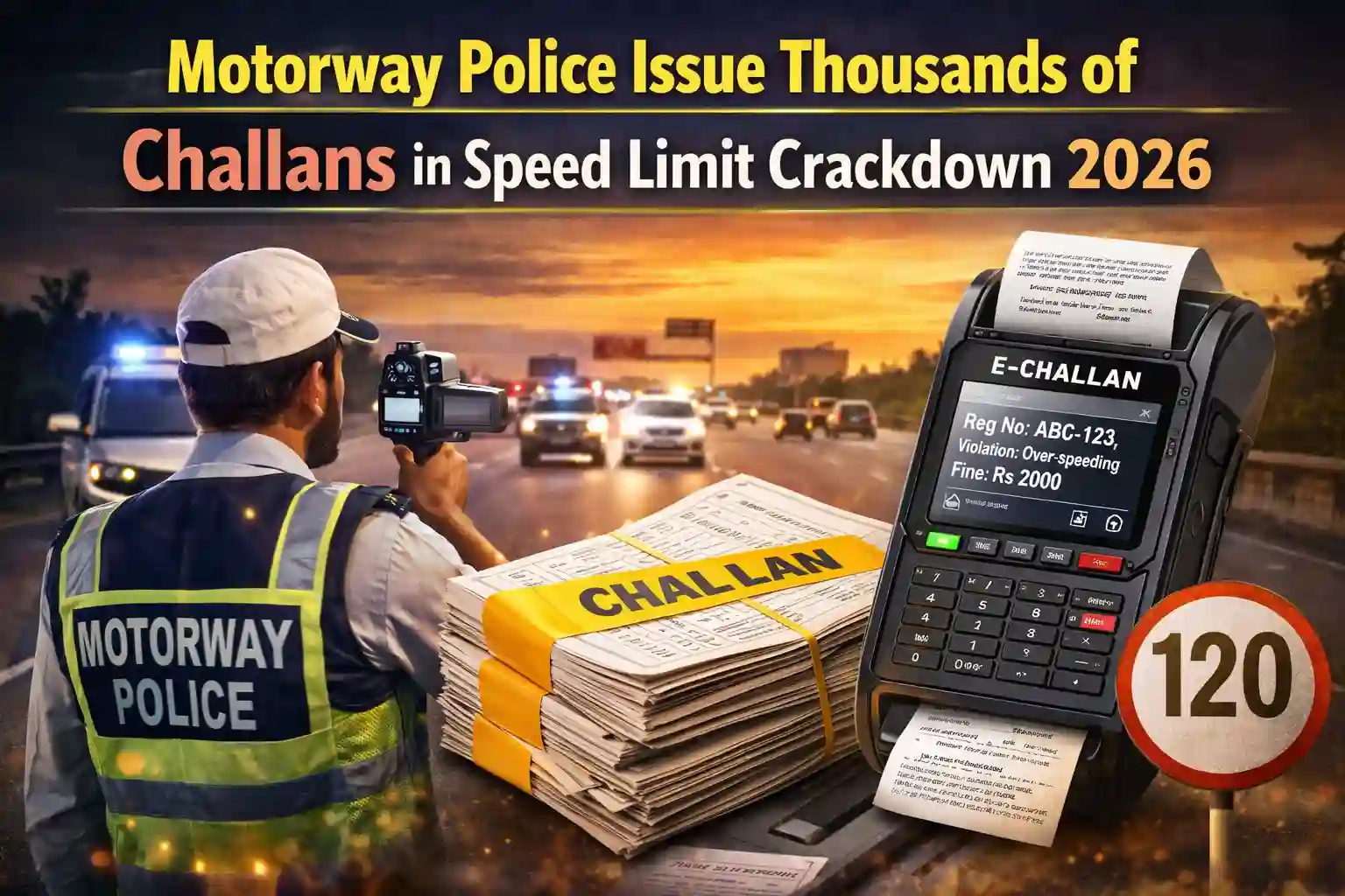 Motorway Police Issue Thousands of Challans in Speed Limit Crackdown 2026