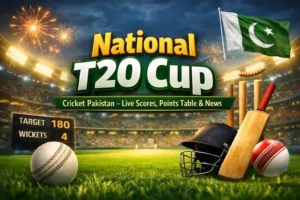 National T20 Cup Cricket Pakistan – Live Scores, Points Table & News