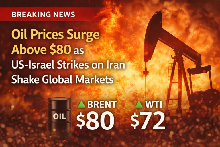 Oil Prices Surge Above $80 as US-Israel Strikes on Iran Shake Global Markets