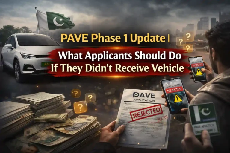 PAVE Phase 1 Update | What Applicants Should Do If They Didn’t Receive Vehicle 6 PAVE Phase 1 Update