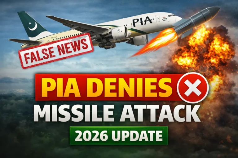 PIA Denies Missile Attack on Aircraft Near UAE – Full 2026 Update