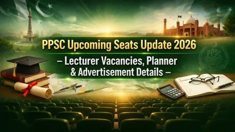 PPSC Upcoming Seats Update 2026
